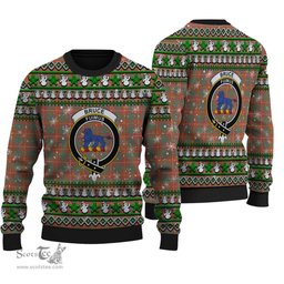 Scottish Bruce Ancient Clan Crest Tartan Ugly Christmas Sweater - Plaid Family Ugly Sweater Scottish Plaid Tartan Plaid - ScotsTee - scotstee.com