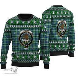 Scottish Graham of Montrose Ancient Clan Crest Tartan Ugly Christmas Sweater - Plaid Family Ugly Sweater Scottish Plaid Tartan Plaid - ScotsTee - scotstee.com
