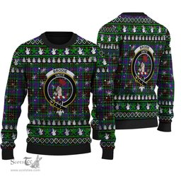 Scottish Brodie Hunting Modern Clan Crest Tartan Ugly Christmas Sweater - Plaid Family Ugly Sweater Scottish Plaid Tartan Plaid - ScotsTee - scotstee.com