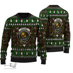 Scottish Buchan Modern Clan Crest Tartan Ugly Christmas Sweater - Plaid Family Ugly Sweater Scottish Plaid Tartan Plaid - ScotsTee - scotstee.com
