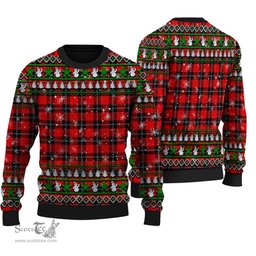 Scottish Ramsay Modern Clan Tartan Ugly Christmas Sweater - Plaid Family Ugly Sweater Scottish Plaid Tartan Plaid - ScotsTee - scotstee.com