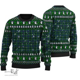 Scottish Stewart Hunting Modern Clan Tartan Ugly Christmas Sweater - Plaid Family Ugly Sweater Scottish Plaid Tartan Plaid - ScotsTee - scotstee.com