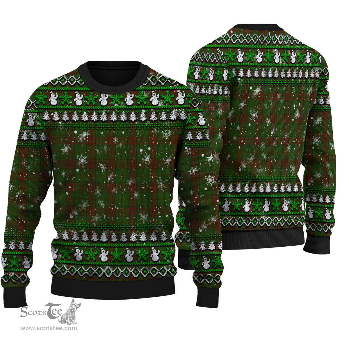 Scottish Maxwell Hunting Clan Tartan Ugly Christmas Sweater - Plaid Family Ugly Sweater Scottish Plaid Tartan Plaid - ScotsTee - scotstee.com