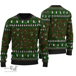 Scottish Maxwell Hunting Clan Tartan Ugly Christmas Sweater - Plaid Family Ugly Sweater Scottish Plaid Tartan Plaid - ScotsTee - scotstee.com