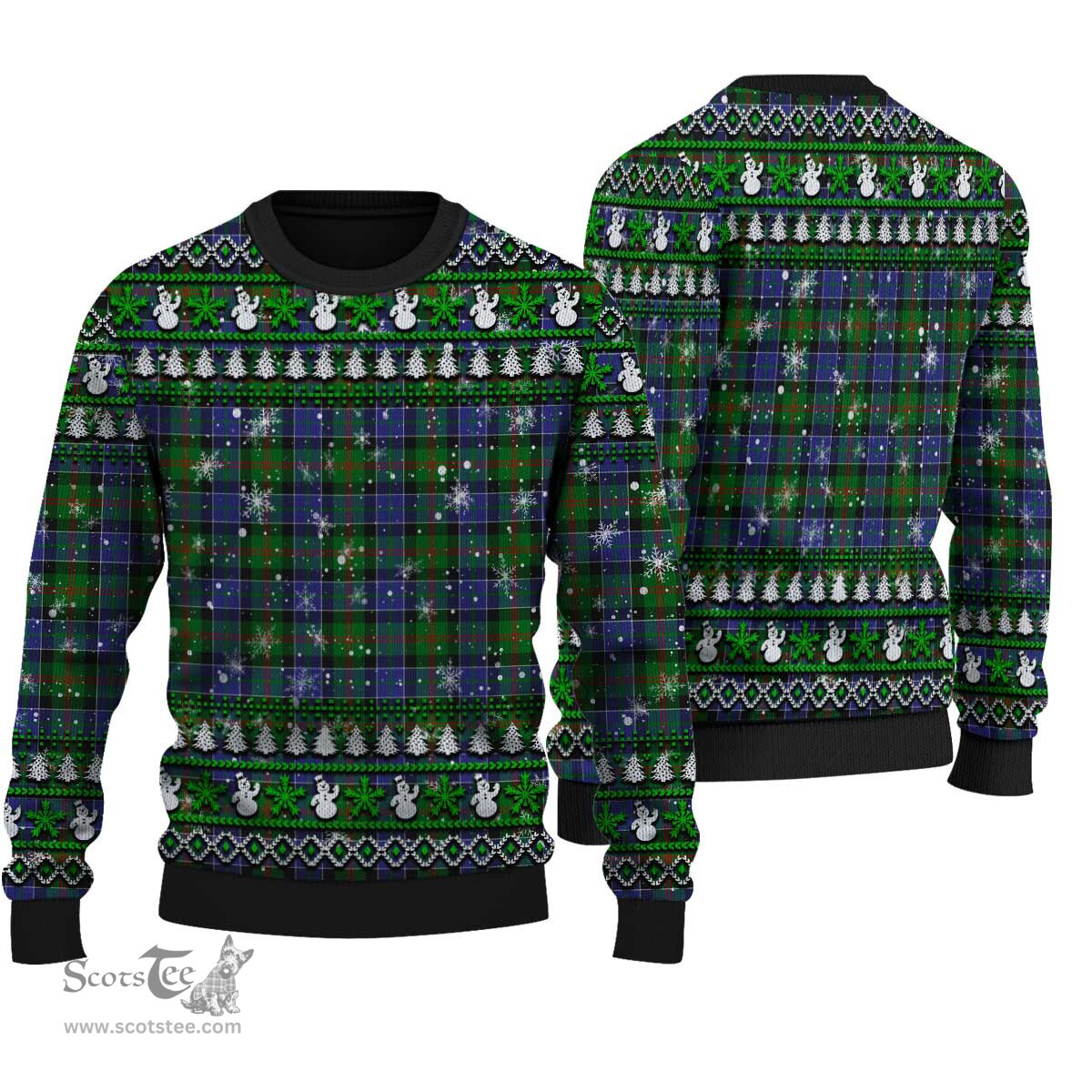 Scottish Paterson Clan Tartan Ugly Christmas Sweater - Plaid Family Ugly Sweater Scottish Plaid Tartan Plaid - ScotsTee - scotstee.com