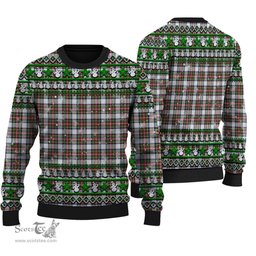 Scottish Stewart Dress Modern Clan Tartan Ugly Christmas Sweater - Plaid Family Ugly Sweater Scottish Plaid Tartan Plaid - ScotsTee - scotstee.com