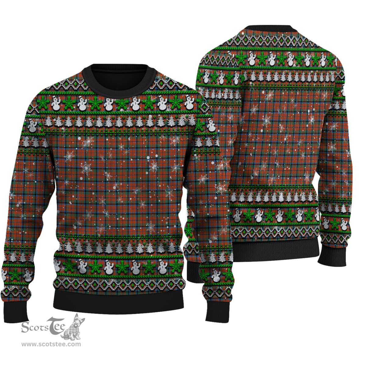 Scottish MacNaughton Ancient Clan Tartan Ugly Christmas Sweater - Plaid Family Ugly Sweater Scottish Plaid Tartan Plaid - ScotsTee - scotstee.com