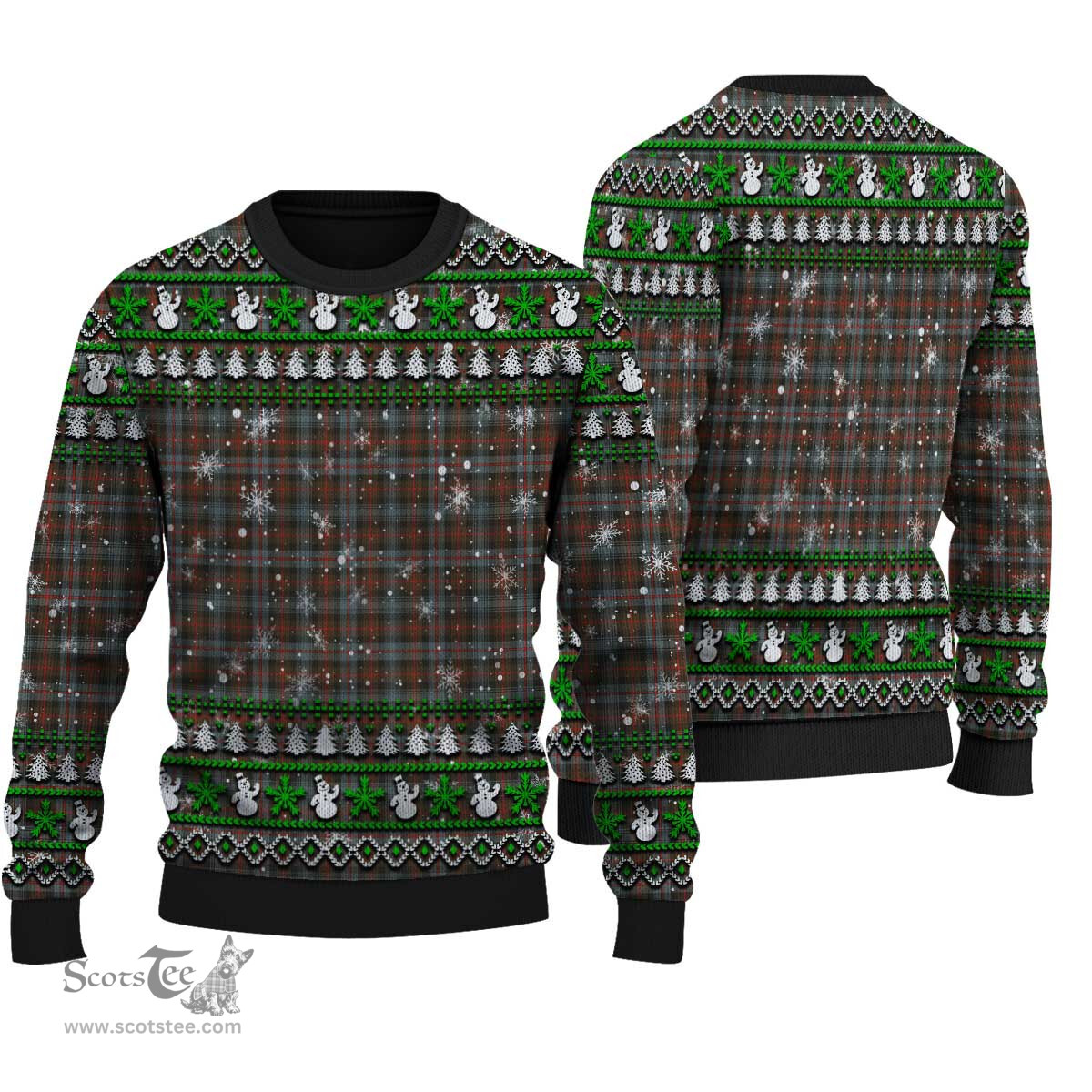 Scottish Murray of Atholl Weathered Clan Tartan Ugly Christmas Sweater - Plaid Family Ugly Sweater Scottish Plaid Tartan Plaid - ScotsTee - scotstee.com