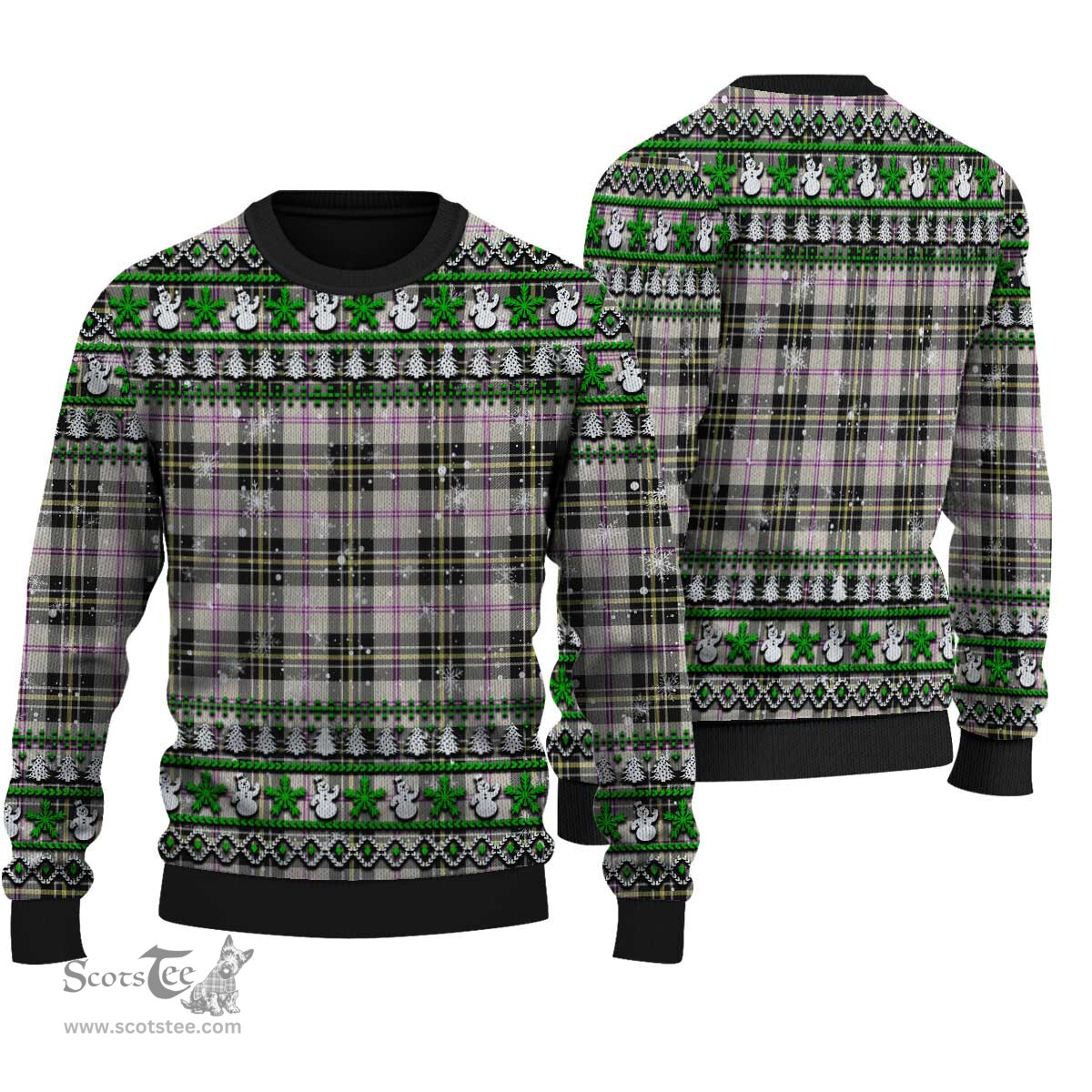 Scottish MacPherson Dress Ancient Clan Tartan Ugly Christmas Sweater - Plaid Family Ugly Sweater Scottish Plaid Tartan Plaid - ScotsTee - scotstee.com