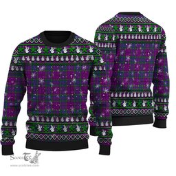 Scottish Wardlaw Modern Clan Tartan Ugly Christmas Sweater - Plaid Family Ugly Sweater Scottish Plaid Tartan Plaid - ScotsTee - scotstee.com