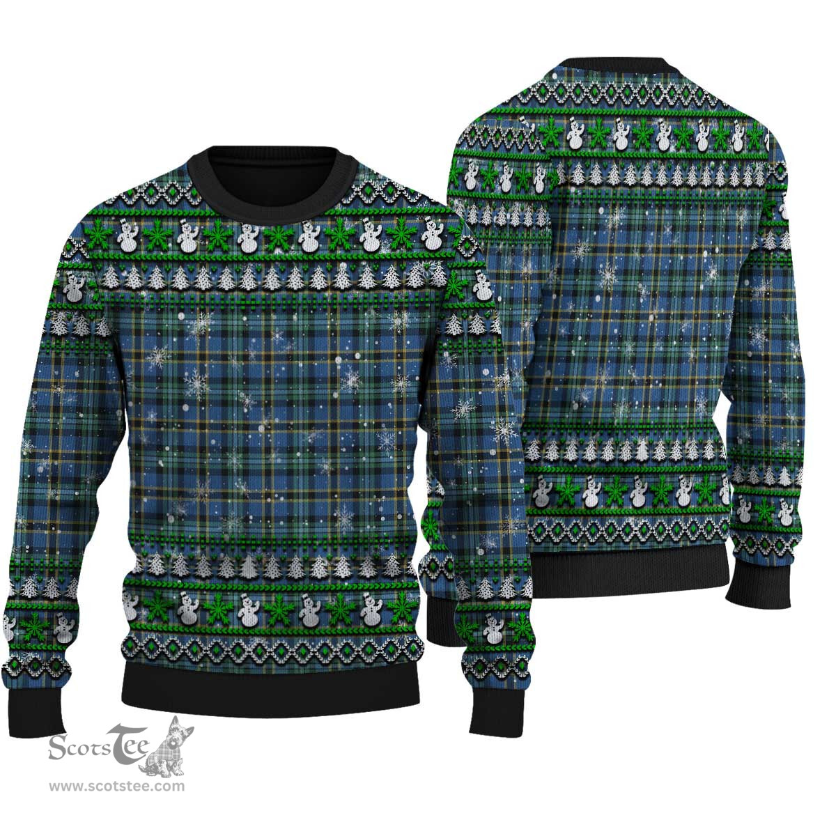 Scottish Weir Ancient Clan Tartan Ugly Christmas Sweater - Plaid Family Ugly Sweater Scottish Plaid Tartan Plaid - ScotsTee - scotstee.com