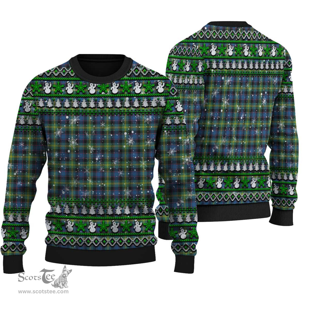 Scottish Watson Ancient Clan Tartan Ugly Christmas Sweater - Plaid Family Ugly Sweater Scottish Plaid Tartan Plaid - ScotsTee - scotstee.com