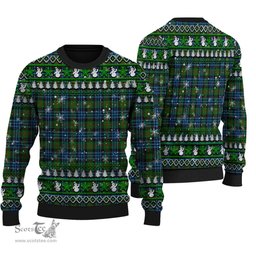 Scottish Newlands of Lauriston Clan Tartan Ugly Christmas Sweater - Plaid Family Ugly Sweater Scottish Plaid Tartan Plaid - ScotsTee - scotstee.com
