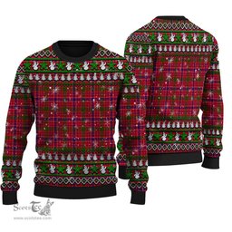Scottish MacRae Modern Clan Tartan Ugly Christmas Sweater - Plaid Family Ugly Sweater Scottish Plaid Tartan Plaid - ScotsTee - scotstee.com