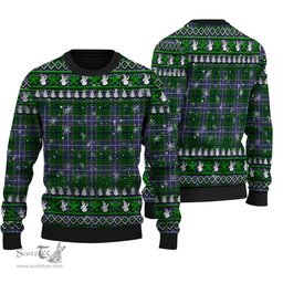 Scottish Wishart Hunting Modern Clan Tartan Ugly Christmas Sweater - Plaid Family Ugly Sweater Scottish Plaid Tartan Plaid - ScotsTee - scotstee.com