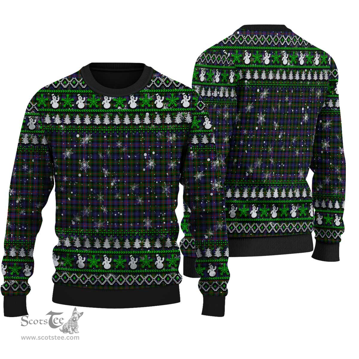 Scottish Murray of Atholl Modern Clan Tartan Ugly Christmas Sweater - Plaid Family Ugly Sweater Scottish Plaid Tartan Plaid - ScotsTee - scotstee.com