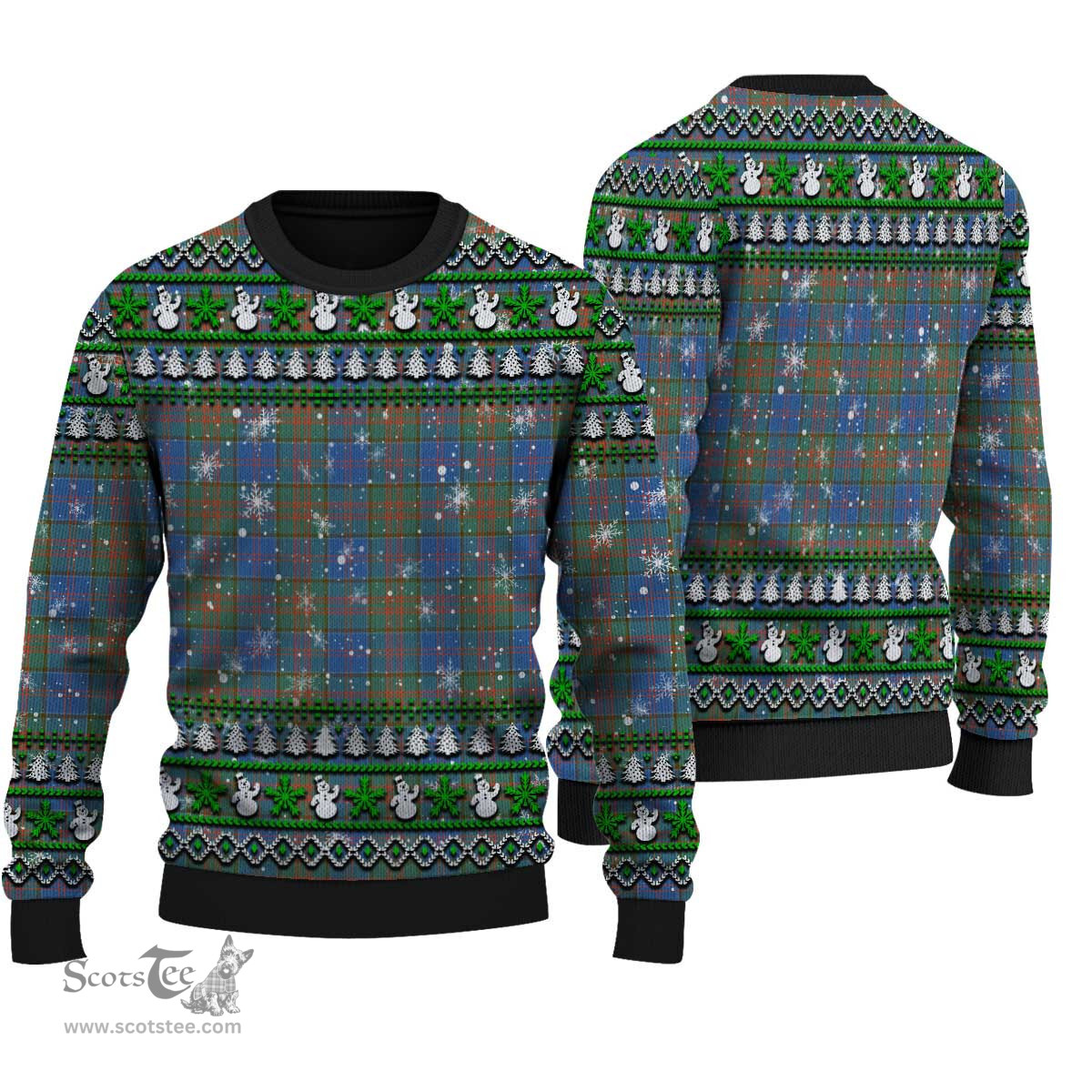 Scottish Stewart of Appin Hunting Ancient Clan Tartan Ugly Christmas Sweater - Plaid Family Ugly Sweater Scottish Plaid Tartan Plaid - ScotsTee - scotstee.com