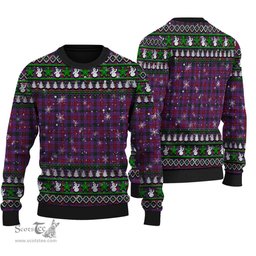 Scottish Montgomery Modern Clan Tartan Ugly Christmas Sweater - Plaid Family Ugly Sweater Scottish Plaid Tartan Plaid - ScotsTee - scotstee.com