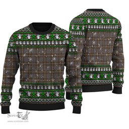 Scottish MacIntyre Hunting Weathered Clan Tartan Ugly Christmas Sweater - Plaid Family Ugly Sweater Scottish Plaid Tartan Plaid - ScotsTee - scotstee.com