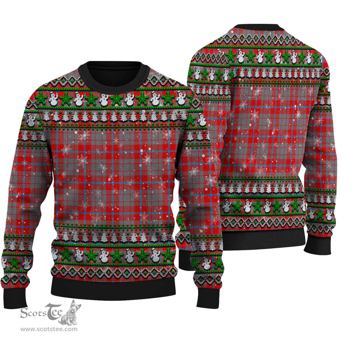 Scottish Moubray Clan Tartan Ugly Christmas Sweater - Plaid Family Ugly Sweater Scottish Plaid Tartan Plaid - ScotsTee - scotstee.com