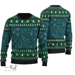 Scottish Douglas Ancient Clan Tartan Ugly Christmas Sweater - Plaid Family Ugly Sweater Scottish Plaid Tartan Plaid - ScotsTee - scotstee.com