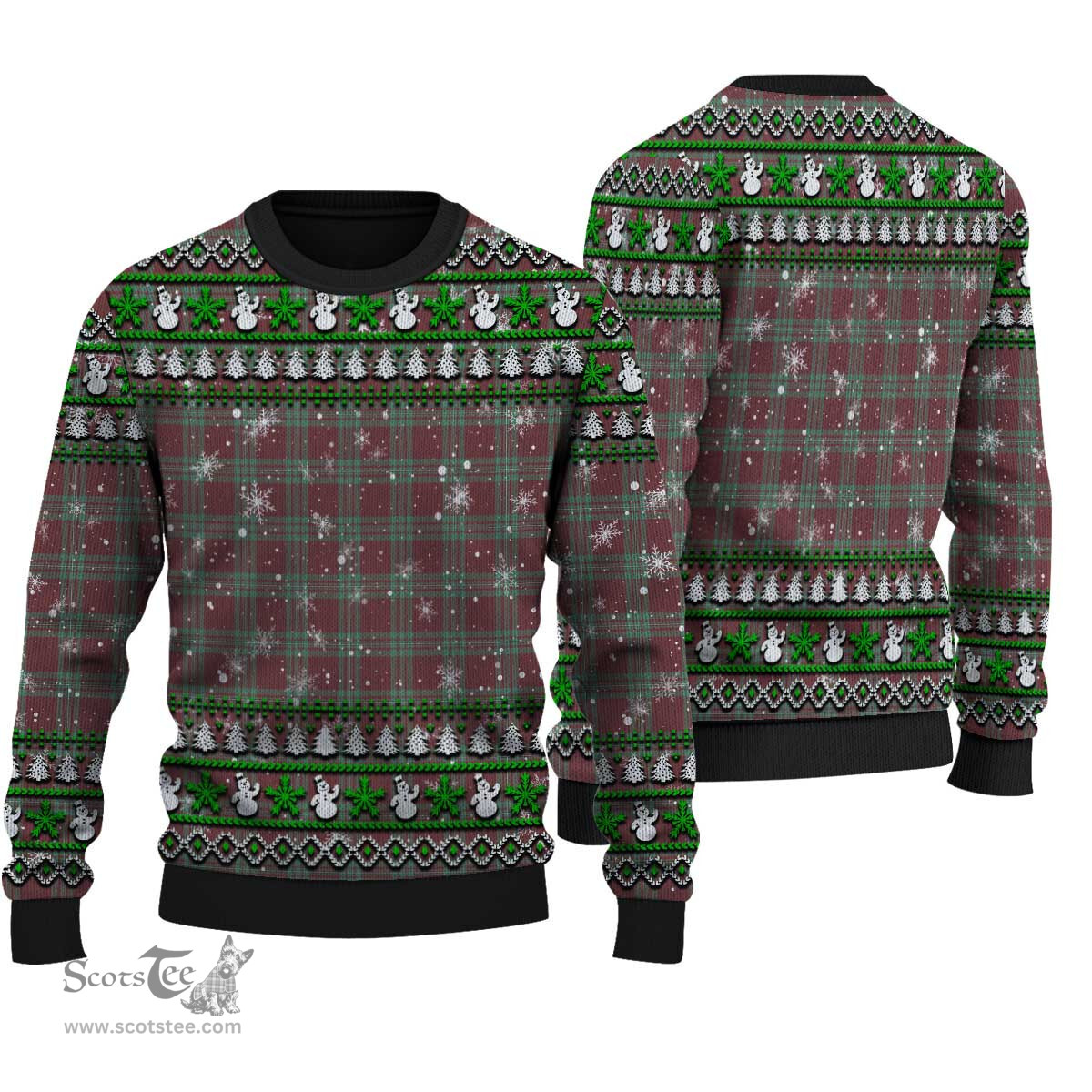 Scottish MacGregor Hunting Ancient Clan Tartan Ugly Christmas Sweater - Plaid Family Ugly Sweater Scottish Plaid Tartan Plaid - ScotsTee - scotstee.com