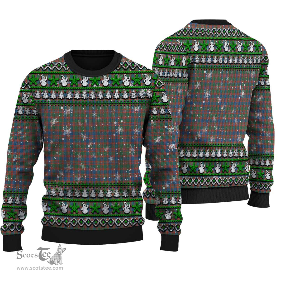 Scottish MacIntyre Ancient Clan Tartan Ugly Christmas Sweater - Plaid Family Ugly Sweater Scottish Plaid Tartan Plaid - ScotsTee - scotstee.com