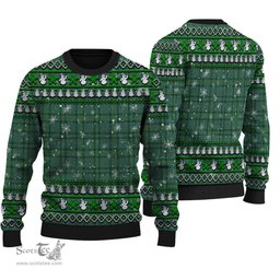 Scottish Ross Hunting Ancient Clan Tartan Ugly Christmas Sweater - Plaid Family Ugly Sweater Scottish Plaid Tartan Plaid - ScotsTee - scotstee.com