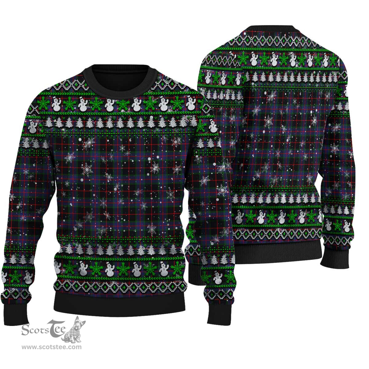 Scottish Nairn Clan Tartan Ugly Christmas Sweater - Plaid Family Ugly Sweater Scottish Plaid Tartan Plaid - ScotsTee - scotstee.com