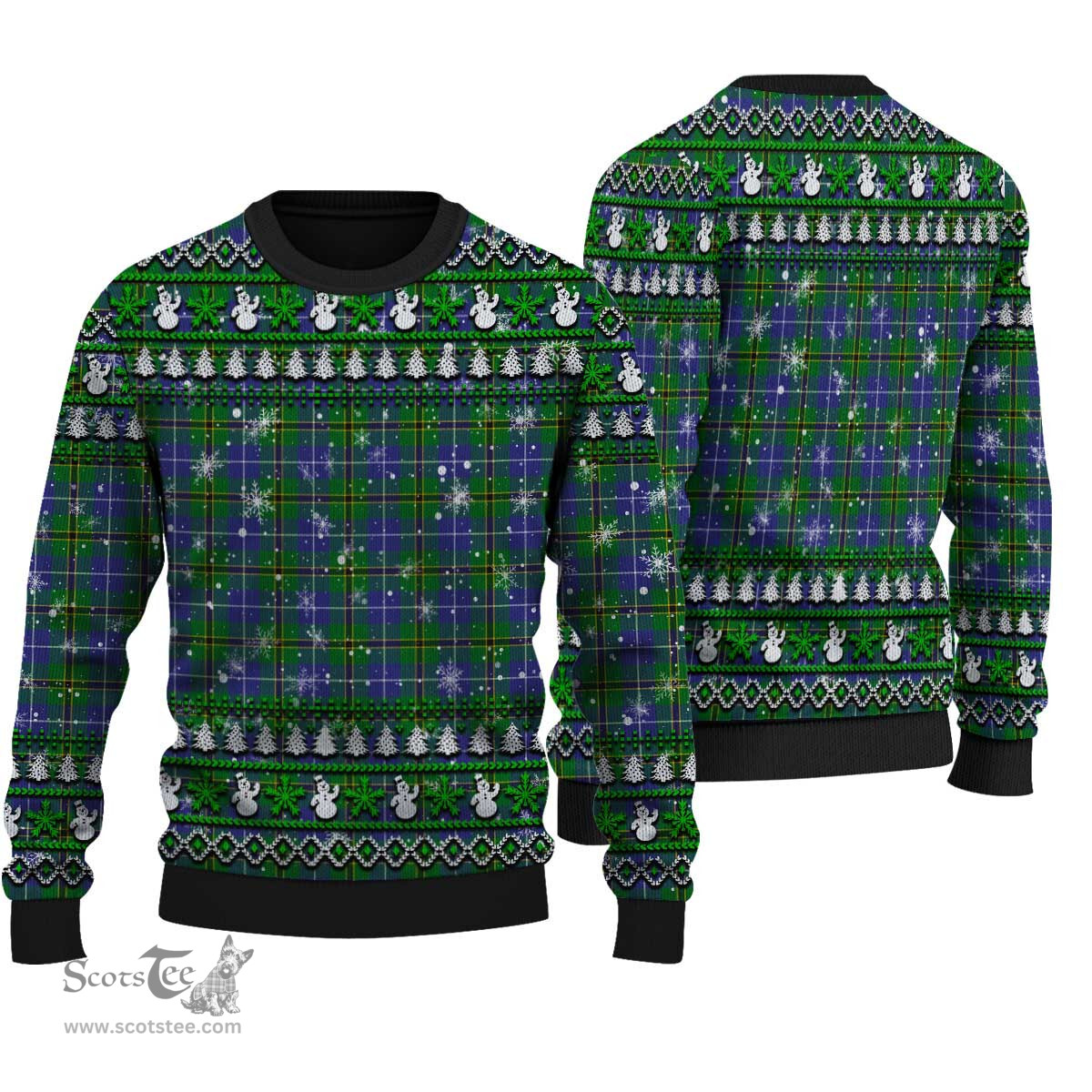 Scottish Turnbull Hunting Clan Tartan Ugly Christmas Sweater - Plaid Family Ugly Sweater Scottish Plaid Tartan Plaid - ScotsTee - scotstee.com