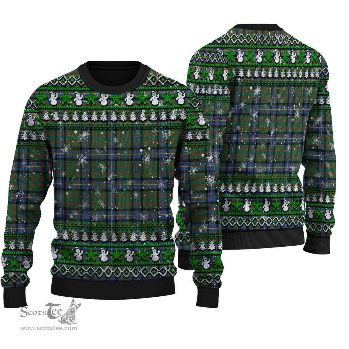Scottish Cochrane Ancient Clan Tartan Ugly Christmas Sweater - Plaid Family Ugly Sweater Scottish Plaid Tartan Plaid - ScotsTee - scotstee.com
