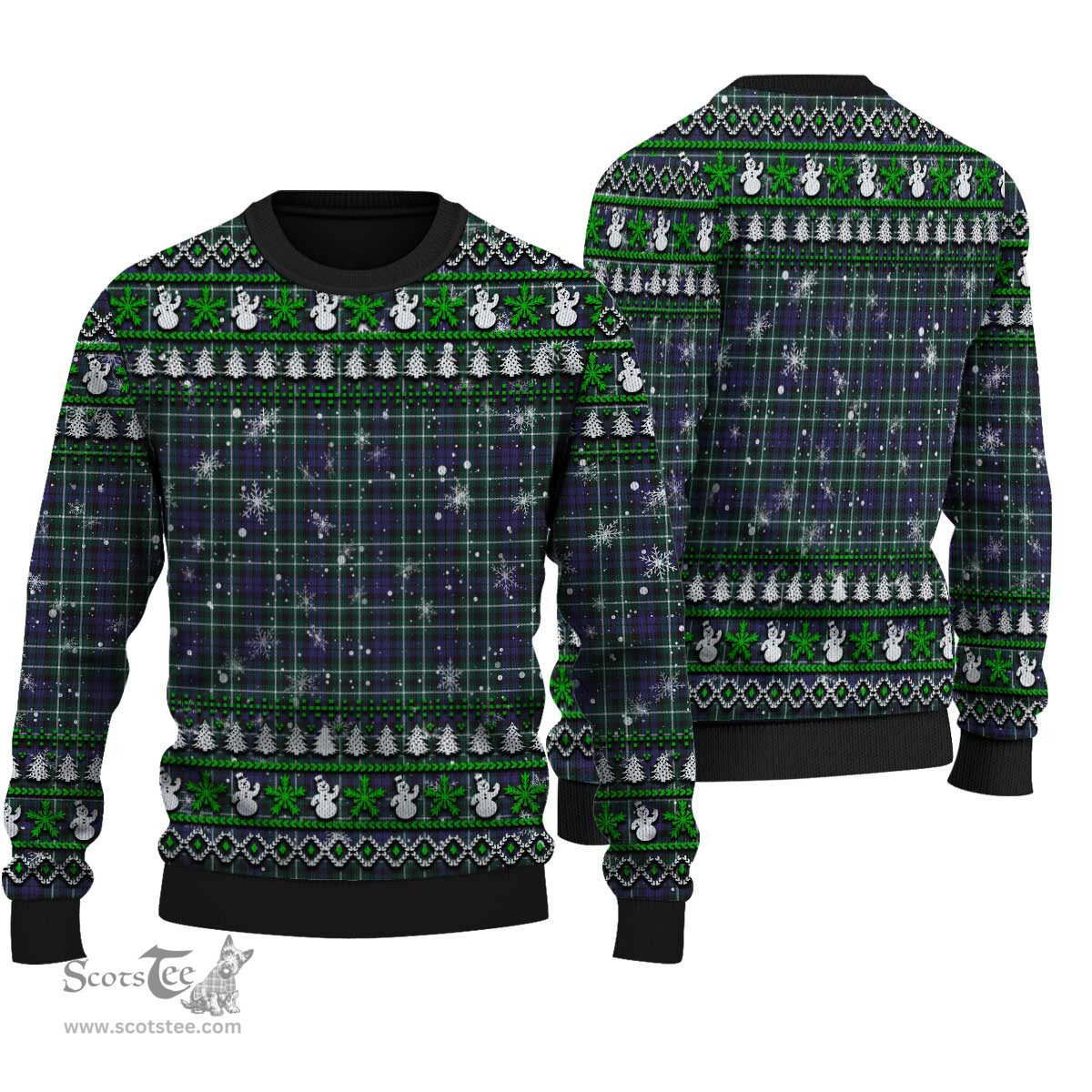 Scottish Graham of Montrose Modern Clan Tartan Ugly Christmas Sweater - Plaid Family Ugly Sweater Scottish Plaid Tartan Plaid - ScotsTee - scotstee.com