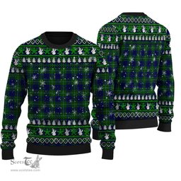 Scottish Oliphant Modern Clan Tartan Ugly Christmas Sweater - Plaid Family Ugly Sweater Scottish Plaid Tartan Plaid - ScotsTee - scotstee.com