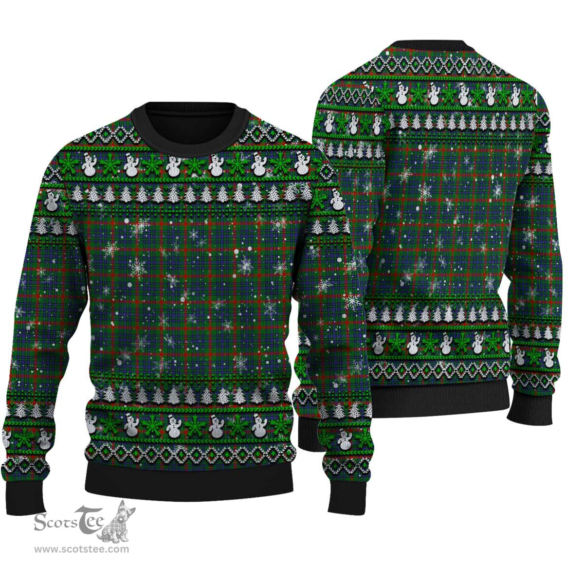 Scottish Aiton Clan Tartan Ugly Christmas Sweater - Plaid Family Ugly Sweater Scottish Plaid Tartan Plaid - ScotsTee - scotstee.com