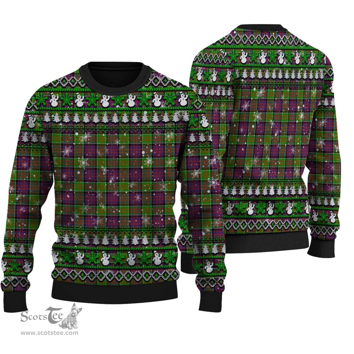 Scottish MacDonald of Clanranald Clan Tartan Ugly Christmas Sweater - Plaid Family Ugly Sweater Scottish Plaid Tartan Plaid - ScotsTee - scotstee.com