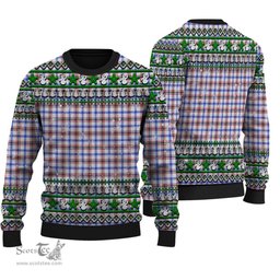 Scottish Boswell Modern Clan Tartan Ugly Christmas Sweater - Plaid Family Ugly Sweater Scottish Plaid Tartan Plaid - ScotsTee - scotstee.com