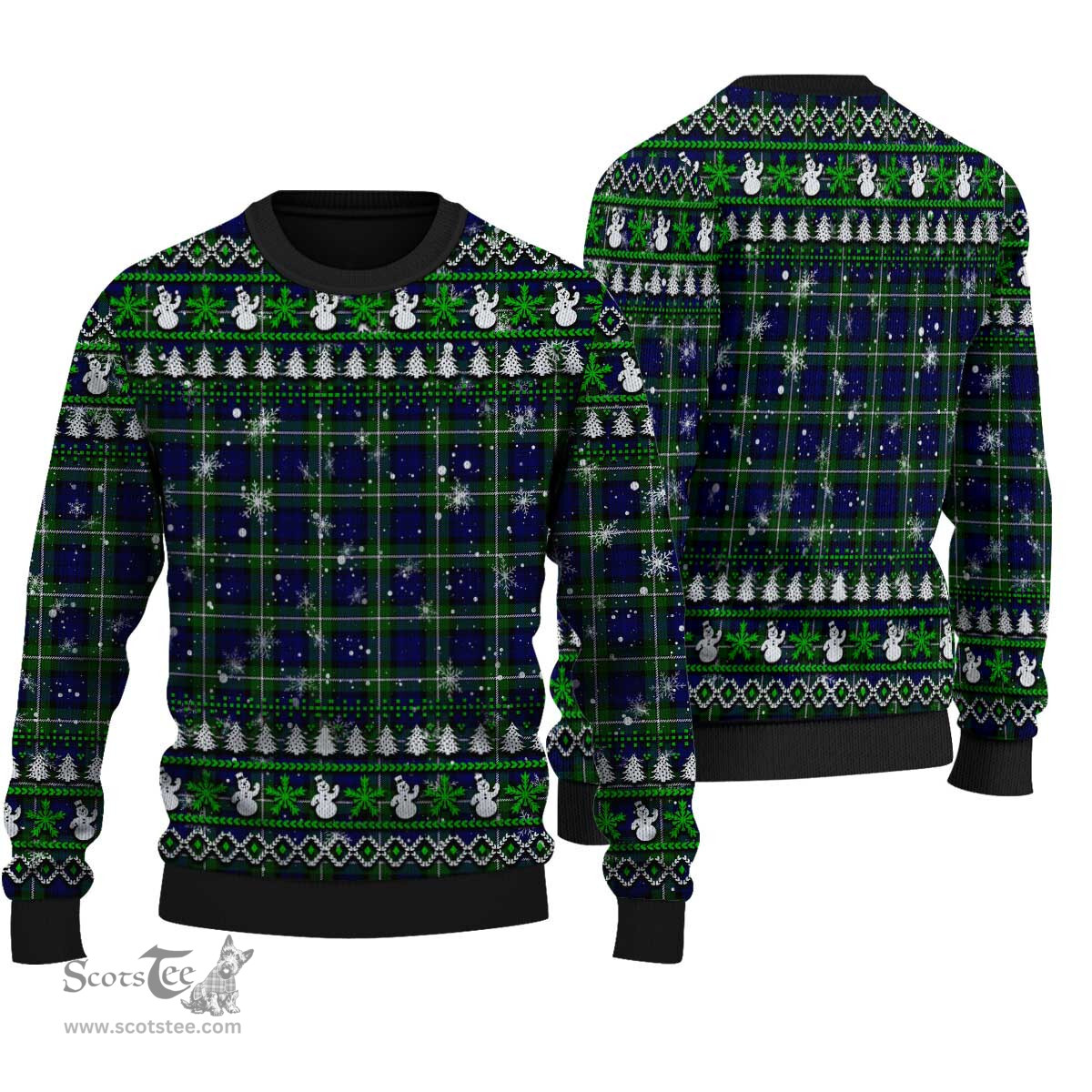 Scottish Forbes Modern Clan Tartan Ugly Christmas Sweater - Plaid Family Ugly Sweater Scottish Plaid Tartan Plaid - ScotsTee - scotstee.com