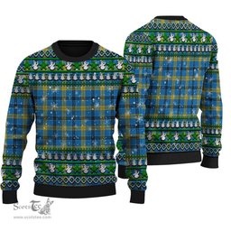 Scottish Laing Clan Tartan Ugly Christmas Sweater - Plaid Family Ugly Sweater Scottish Plaid Tartan Plaid - ScotsTee - scotstee.com
