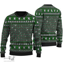 Scottish MacKinnon Hunting Ancient Clan Tartan Ugly Christmas Sweater - Plaid Family Ugly Sweater Scottish Plaid Tartan Plaid - ScotsTee - scotstee.com