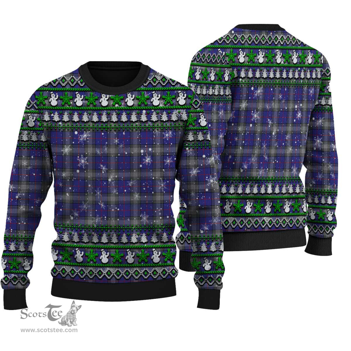 Scottish Kinnaird Clan Tartan Ugly Christmas Sweater - Plaid Family Ugly Sweater Scottish Plaid Tartan Plaid - ScotsTee - scotstee.com