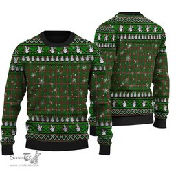 Scottish MacKinnon Hunting Modern Clan Tartan Ugly Christmas Sweater - Plaid Family Ugly Sweater Scottish Plaid Tartan Plaid - ScotsTee - scotstee.com