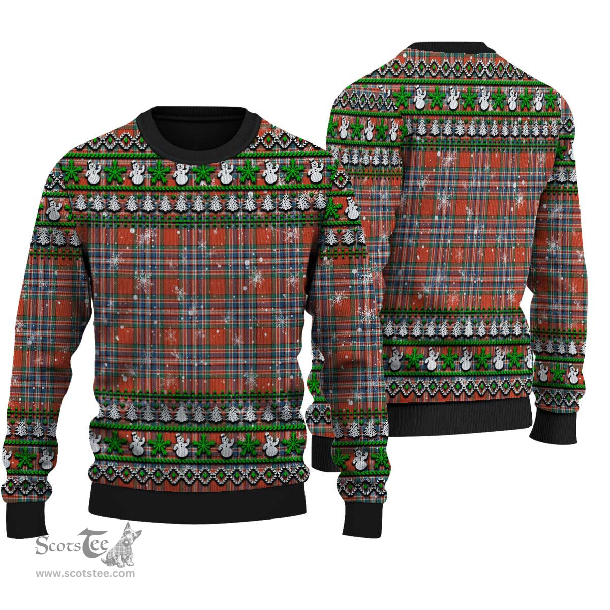 Scottish MacFarlane Ancient Clan Tartan Ugly Christmas Sweater - Plaid Family Ugly Sweater Scottish Plaid Tartan Plaid - ScotsTee - scotstee.com