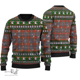 Scottish MacFarlane Ancient Clan Tartan Ugly Christmas Sweater - Plaid Family Ugly Sweater Scottish Plaid Tartan Plaid - ScotsTee - scotstee.com