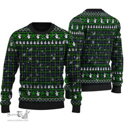 Scottish Farquharson Modern Clan Tartan Ugly Christmas Sweater - Plaid Family Ugly Sweater Scottish Plaid Tartan Plaid - ScotsTee - scotstee.com