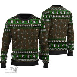 Scottish Gray Clan Tartan Ugly Christmas Sweater - Plaid Family Ugly Sweater Scottish Plaid Tartan Plaid - ScotsTee - scotstee.com