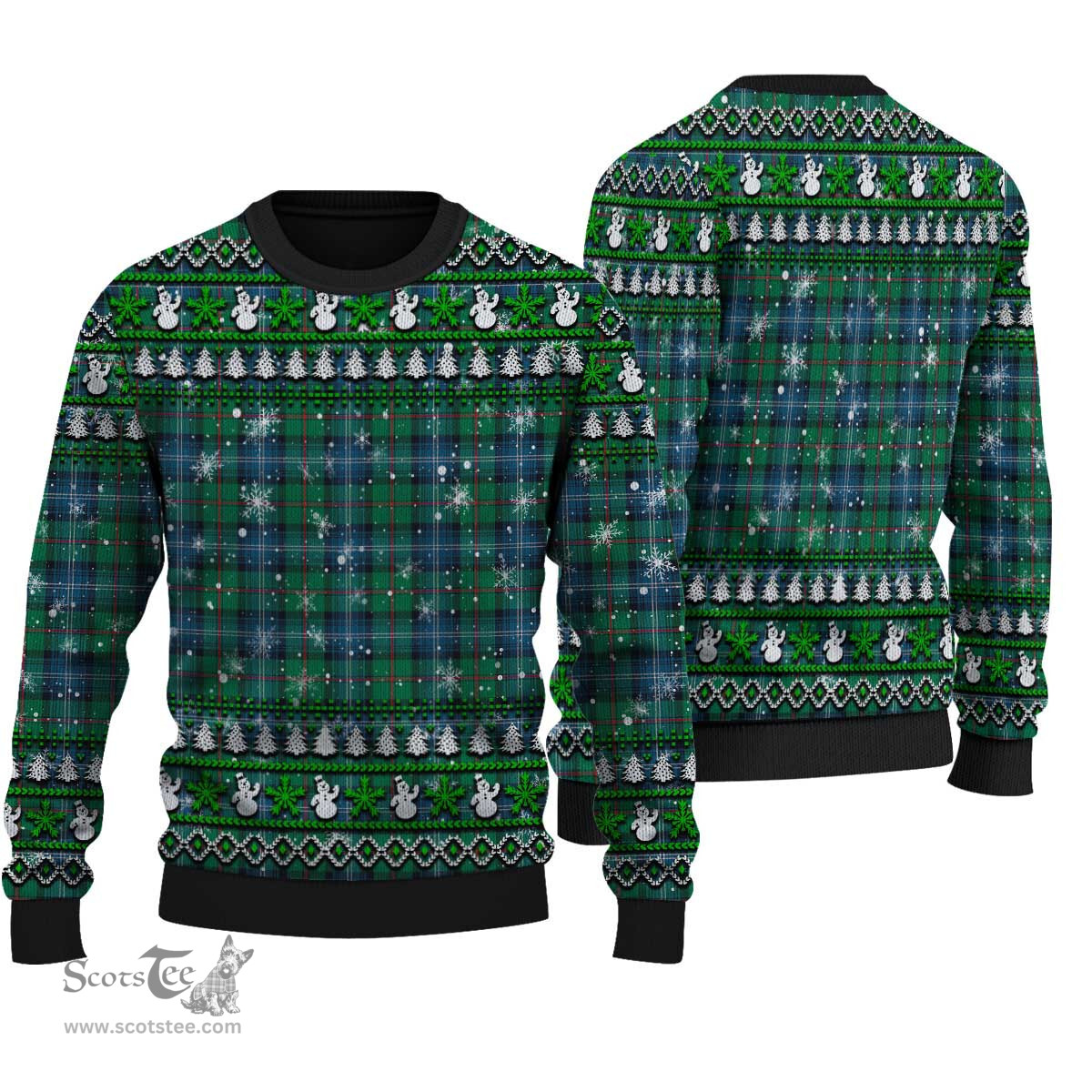 Scottish Urquhart Ancient Clan Tartan Ugly Christmas Sweater - Plaid Family Ugly Sweater Scottish Plaid Tartan Plaid - ScotsTee - scotstee.com