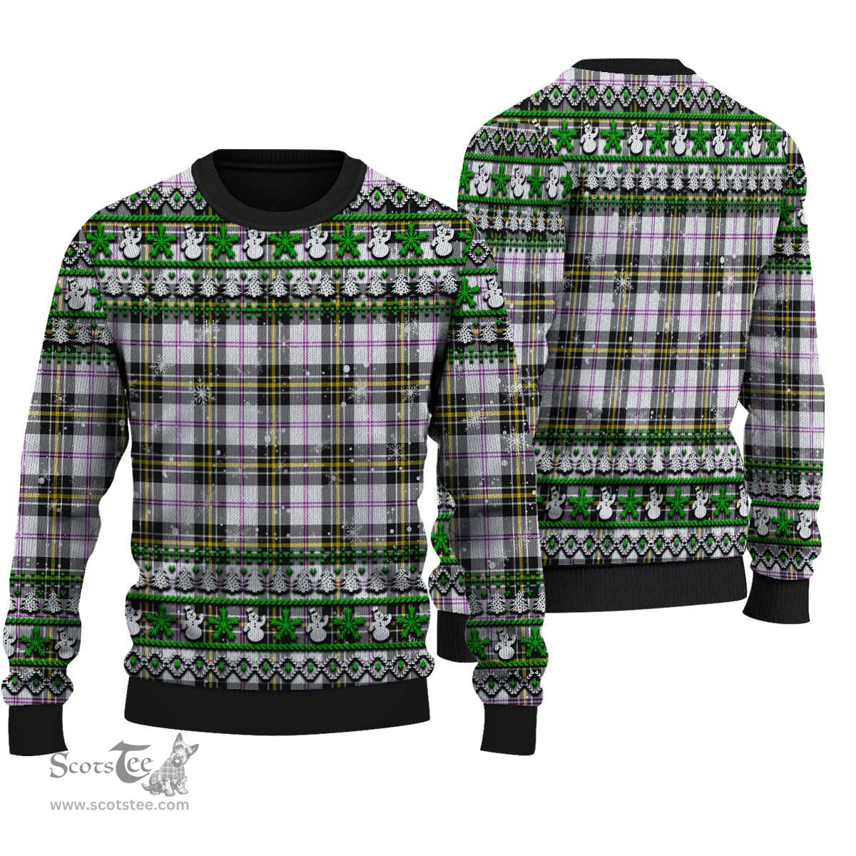 Scottish MacPherson Dress Modern Clan Tartan Ugly Christmas Sweater - Plaid Family Ugly Sweater Scottish Plaid Tartan Plaid - ScotsTee - scotstee.com