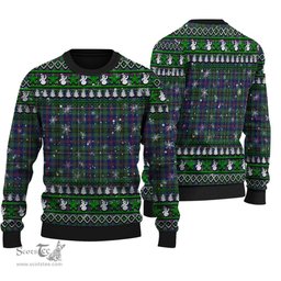 Scottish Wood Modern Clan Tartan Ugly Christmas Sweater - Plaid Family Ugly Sweater Scottish Plaid Tartan Plaid - ScotsTee - scotstee.com