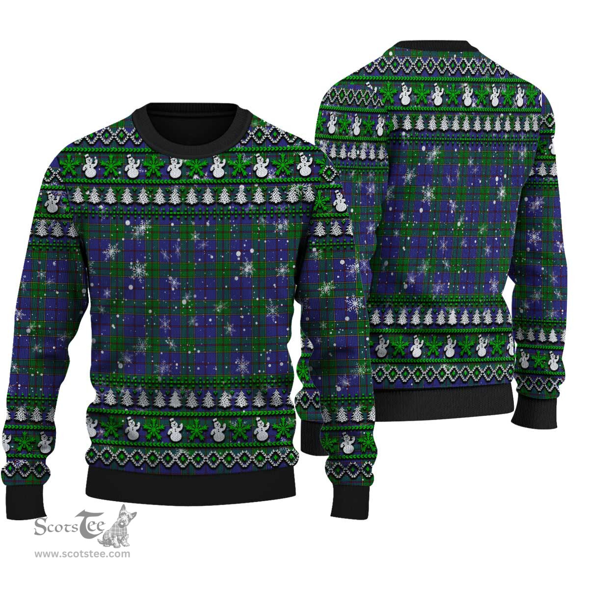 Scottish Strachan Clan Tartan Ugly Christmas Sweater - Plaid Family Ugly Sweater Scottish Plaid Tartan Plaid - ScotsTee - scotstee.com