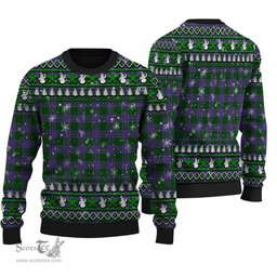 Scottish Elphinstone Clan Tartan Ugly Christmas Sweater - Plaid Family Ugly Sweater Scottish Plaid Tartan Plaid - ScotsTee - scotstee.com